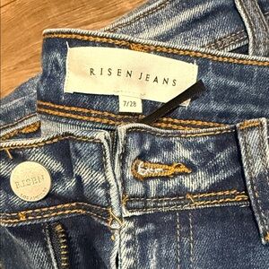 Risen Jeans Women's Blue Flare & Wide Leg Jeans